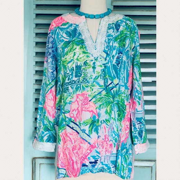 Lilly Pulitzer Tops - Lilly Pulitzer Renato Sequin Tunic L NWT